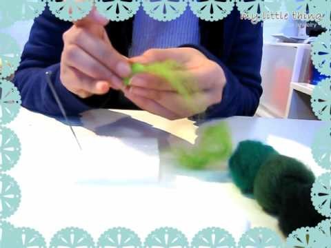 Needle Felting-Felt Ball Making Demo by My Little Thing Co.