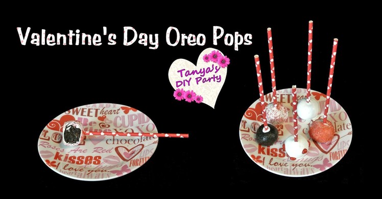 Oreo Cake Pops No Bake Valentine's Day - DIY