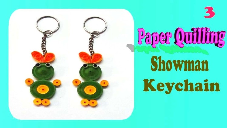 Paper quilling Toy Keychain