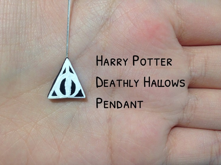 Polymer Clay Deathly Hallows Pendant (Harry Potter)
