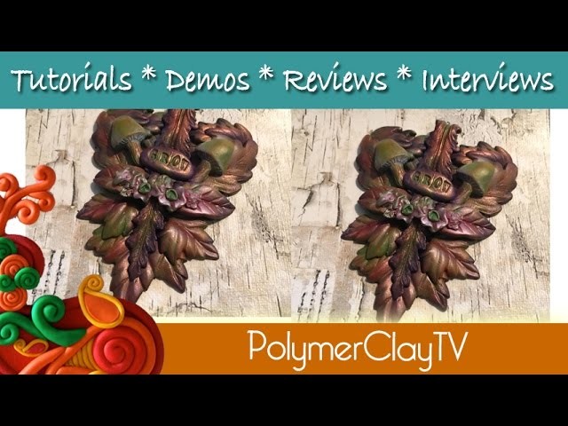 Polymer Clay Fall Leaves Pendant Tutorial
