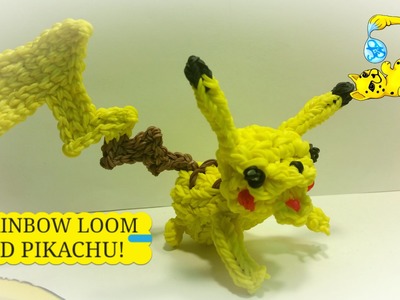 Rainbow Loom 3D Pikachu Pokémon (Part 3.3)