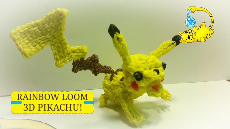 Rainbow Loom 3D Pikachu Pokémon (Part 3.3)