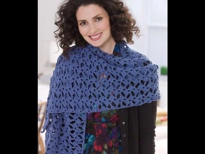 Romantic Lacy shawl crochet in Tamil.English
