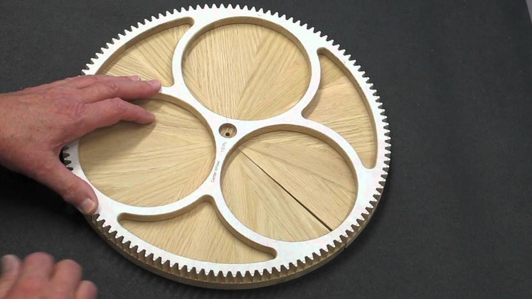 Solaris Clock - Segmented Wood Wheels