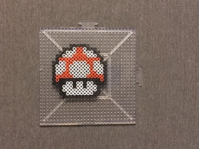 Super Mario: Perler Bead Mushroom