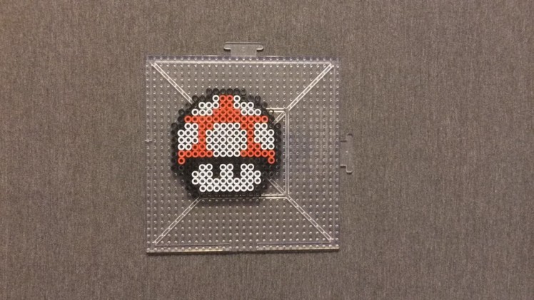 Super Mario: Perler Bead Mushroom