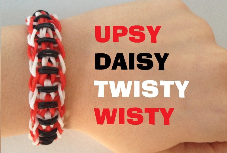 UPSY DAISY TWISTY WISTY Rainbow Loom bracelet Tutorial l JasmineStarler