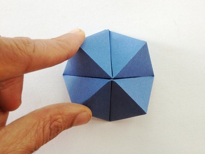 Action Fun Toy Origami - Paper "Cutie Catcher.  Flexahedron"