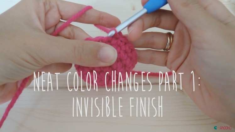 [crochet] Neat color change p1 :  invisible finish. Changement de couleurs p1 : finition invisible