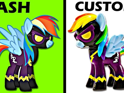 CUSTOM My Little Pony RAINBOW DASH Shadowbolt Tutorial MLP Toy Figure | SweetTreatsPonies
