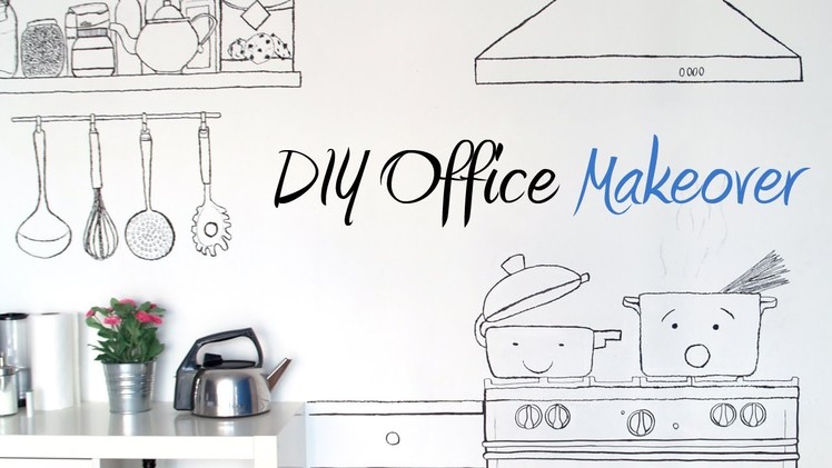 DIY - Decorate your walls with markers (Office Makeover)