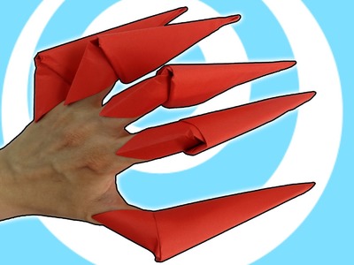 DIY Easy Paper Origami Finger Claws Instructions
