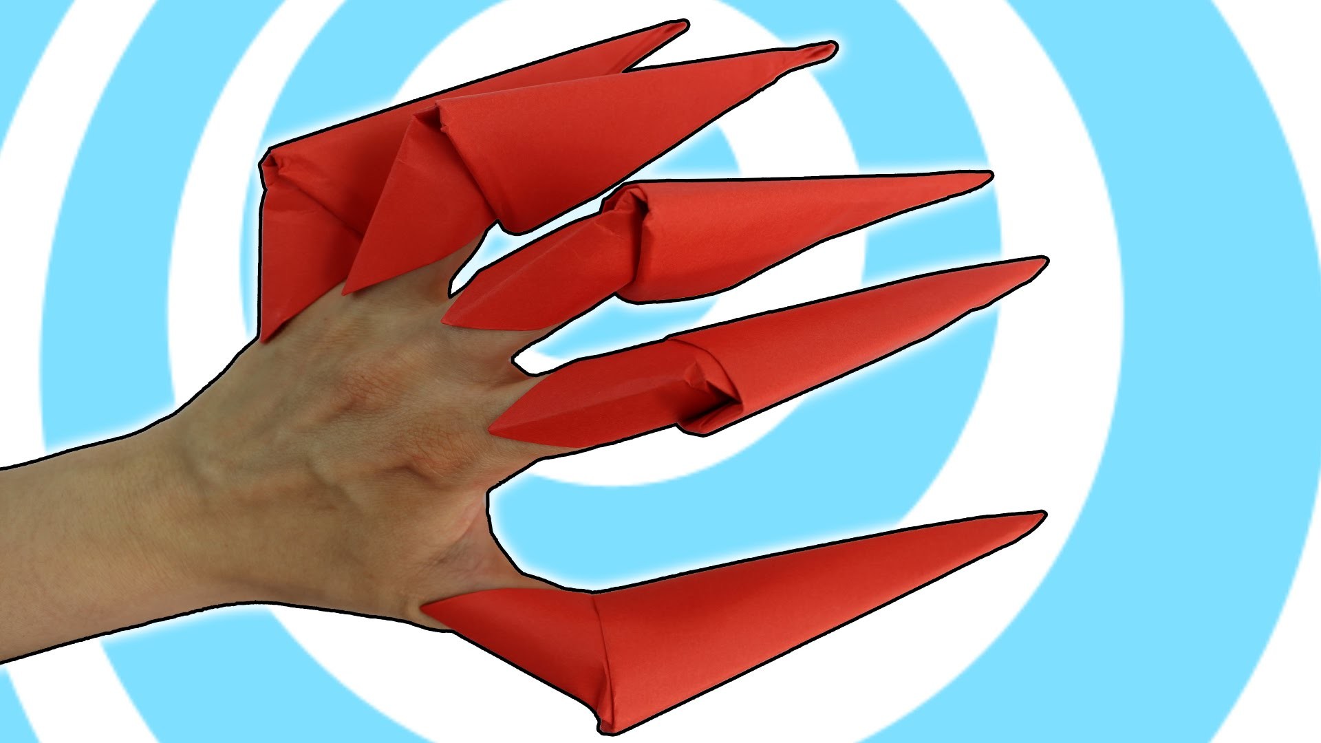 DIY Easy Paper Origami Finger Claws Instructions