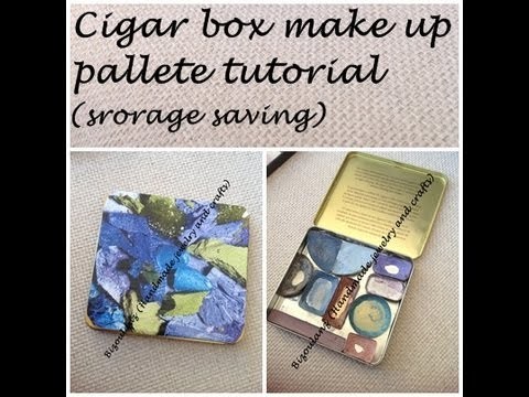 Diy, eye shadow storage box container, save some space for your makeup