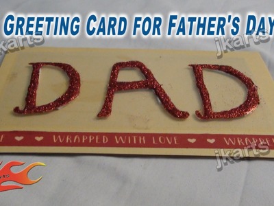 DIY Greeting Card for Father's Day (School Project)  JK Arts 235