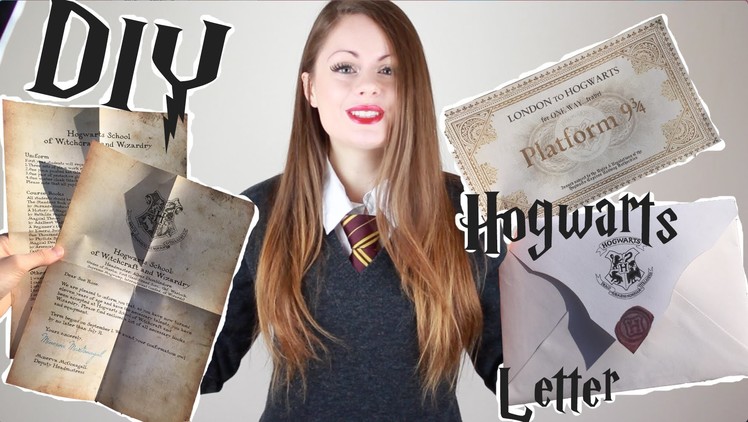 ♡ DIY Hogwarts Letter Harry Potter | Halloween DIY 2015 | Sue Rose ♡