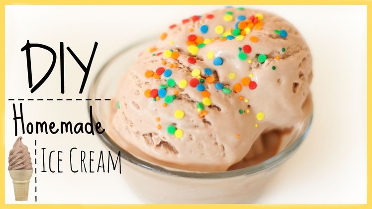 DIY: Homemade Chocolate Ice Cream | No Ice Cream Maker Needed