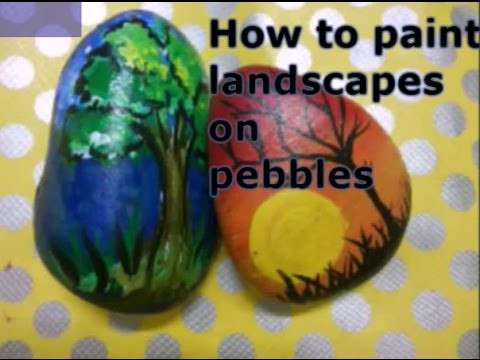DIY | How to paint on pebble.rock | Pebble painting