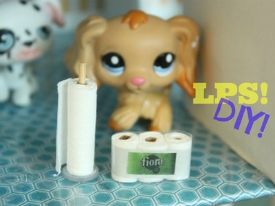 DIY LPS How to make miniature toilet paper and paper towel