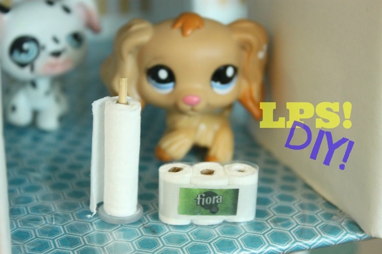 DIY LPS How to make miniature toilet paper and paper towel