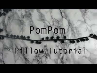 Easy DIY Pom Pom Cushion Tutorial