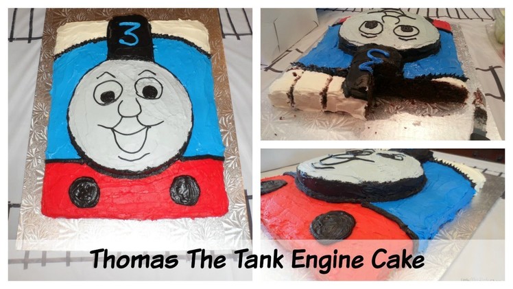 Easy Thomas The Tank Engine Birthday Cake Tutorial  - DIY