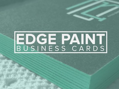 Edge painted Business cards (DIY)