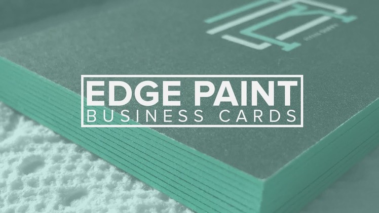 Edge painted Business cards (DIY)