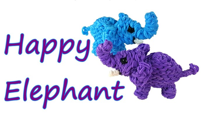 Happy Elephant Tutorial by feelinspiffy (Rainbow Loom)