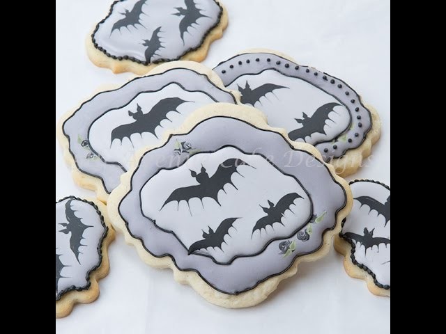 How to Create Royal Icing Bat Cookies