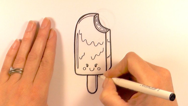 How to Draw a Cartoon Ice Cream On a Stick