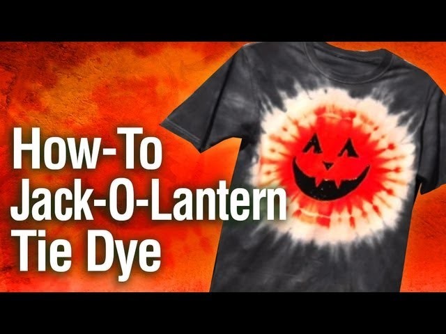How-To Jack-O-Lantern Tie Dye T-shirt