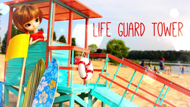 How to Make a Doll Lifeguard Tower - Doll Crafts