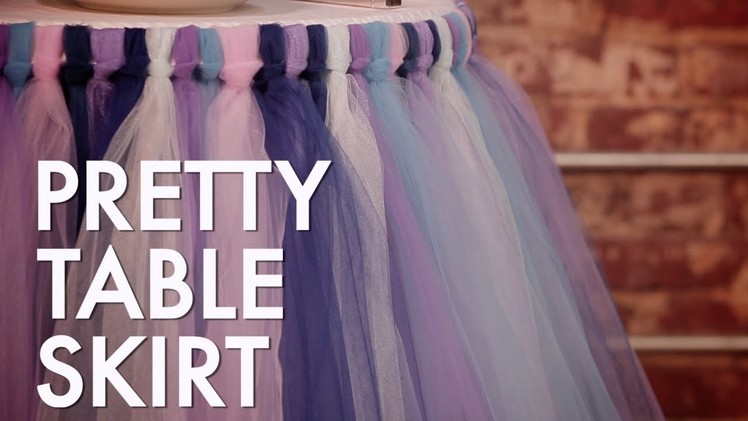 How To Make a No-Sew Tutu Table Skirt - HGTV