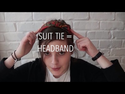 How To Make A Wraparound Headband (suit tie recycling)