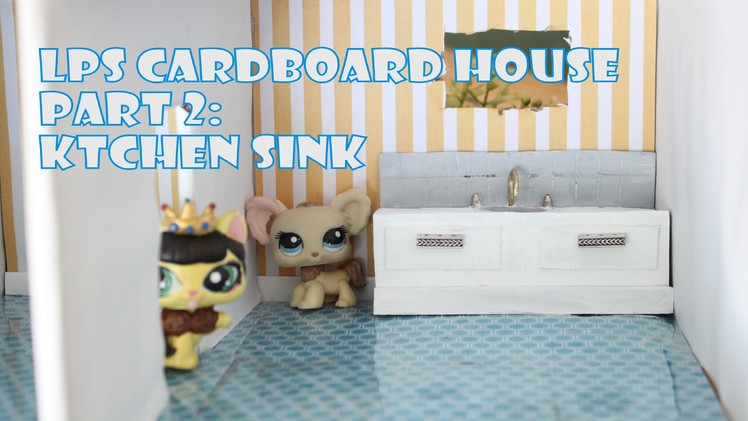 How to make an EASY LPS house | Part 2 DIY Miniature Kitchen Counter and Soap Dispenser