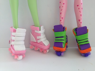 How to make Doll roller blades
