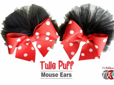 How to Make Tulle Puff Mouse Ears - TheRibbonRetreat.com