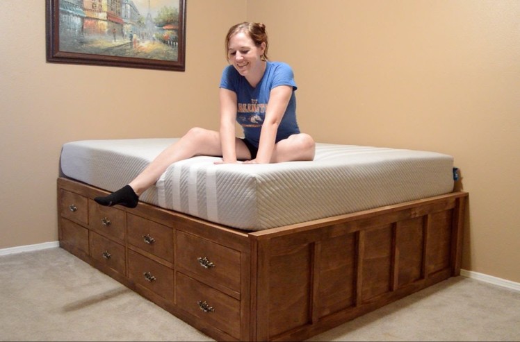 Make a Queen Size Bed With Drawer Storage