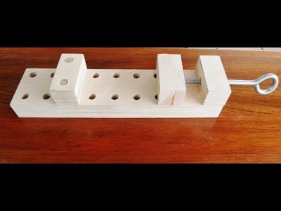 Make a wooden clamp, effective and simple to make.