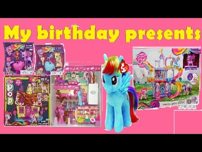 My Birthday Presents of My Little Pony Rainbow Power and Peluche