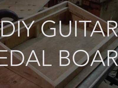 My New Do It Yourself Home Made Guitar Pedal Board DIY