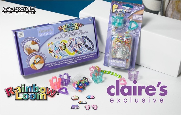 NEW Rainbow Loom® BFF Charm Bracelet Kit and Exclusive Colors Finger Looms.