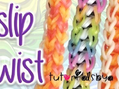 NEW Slip Twist Rainbow Loom Bracelet Tutorial | How To