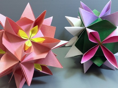 Origami Spring Water Lily Kusudama
