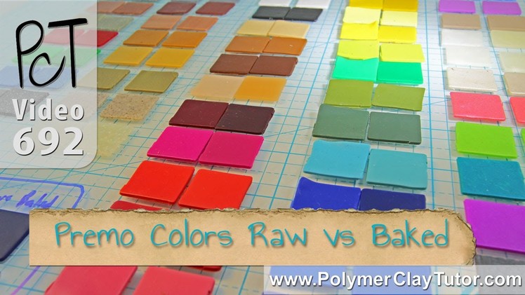 Premo Sculpey Polymer Clay Colors - Raw vs Baked