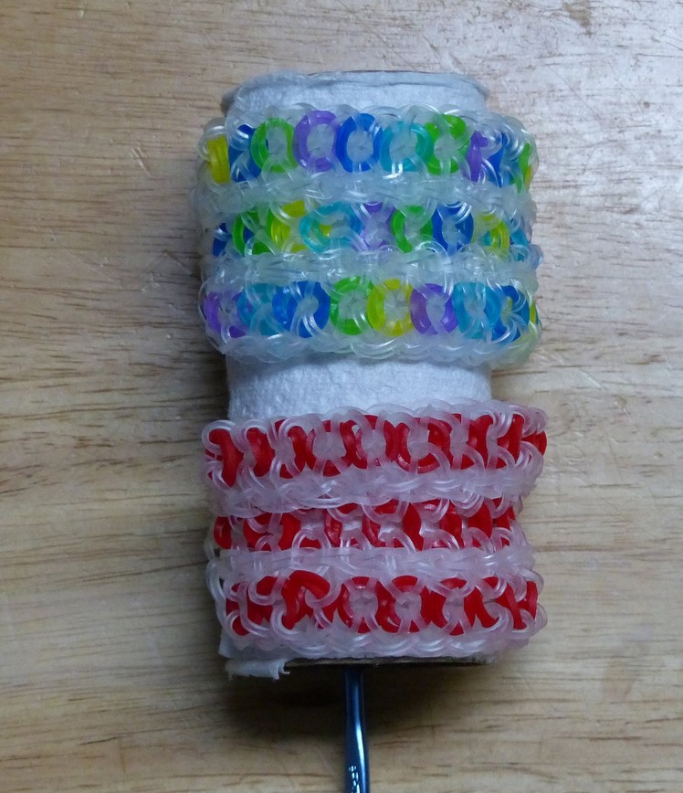 Rainbow Loom Bracelet - Original Design - "ROWS OF O's (ref # 7b)
