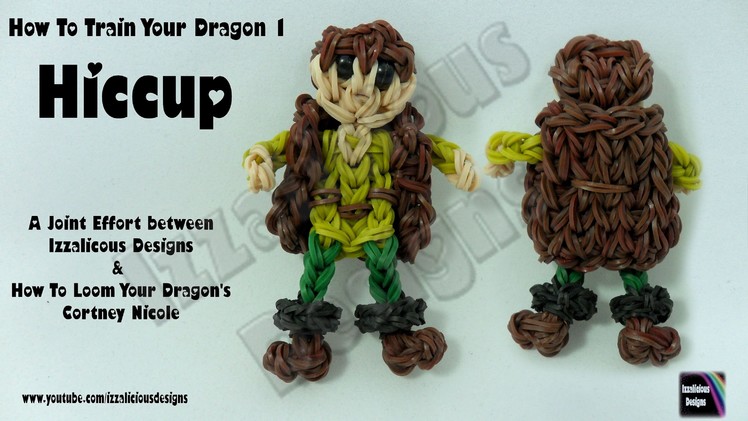 Rainbow Loom - Hiccup from HTTYD1 - Action Figure.Charm - © Izzalicious Designs 2014
