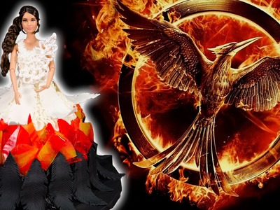 The Hunger Games: Mockingjay Cake (Katniss Wedding Dress Cake) from Cookies Cupcakes and Cardio